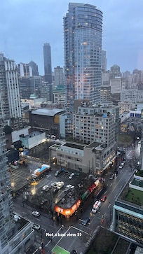 View from the “city view room”