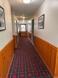 Hallway at blue spruce lodge