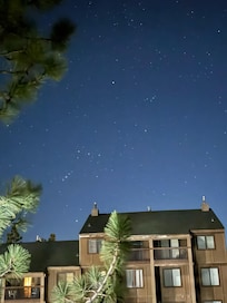 Front balcony at night