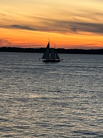 View from our balcony each evening!