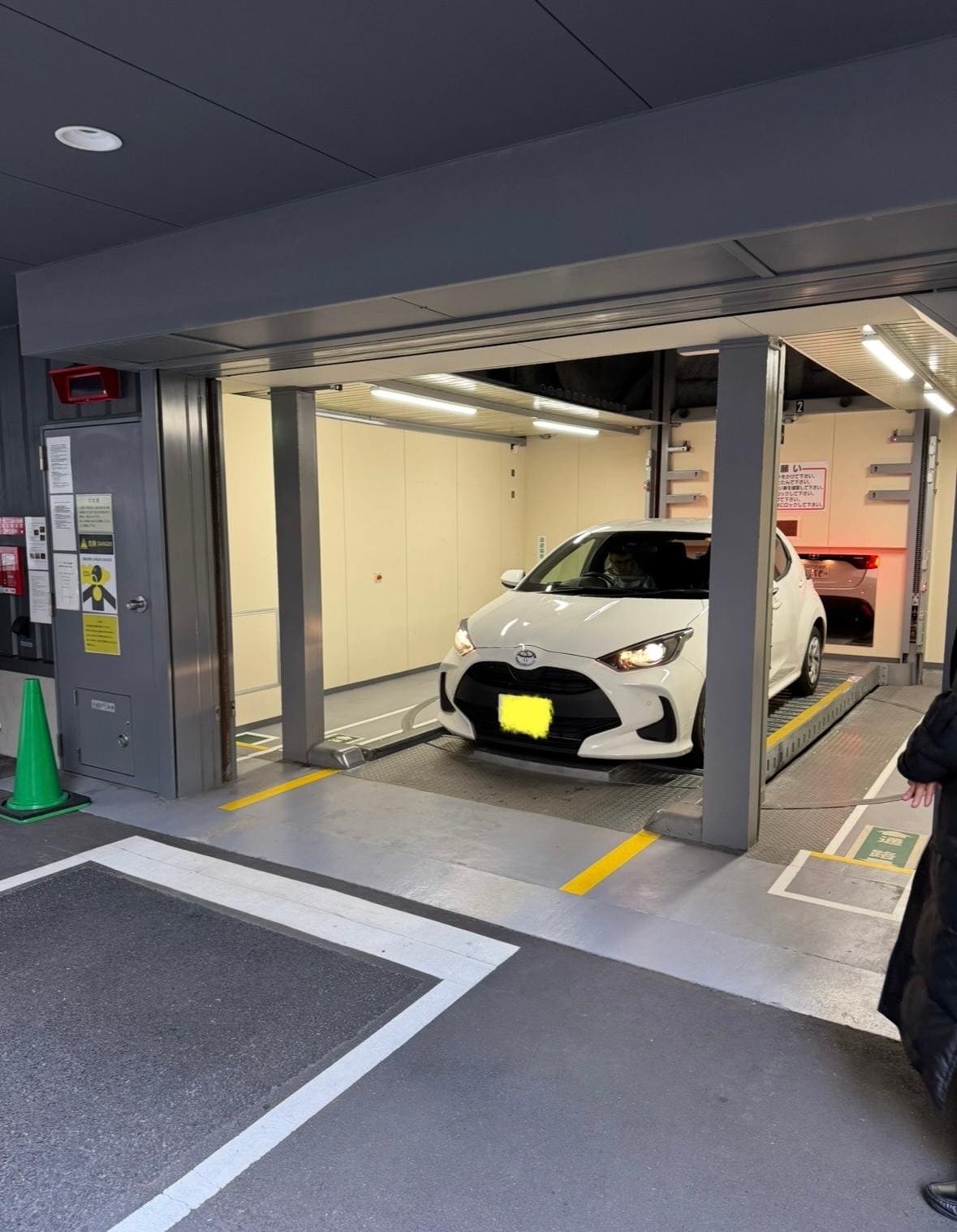parking garage with automated valet.