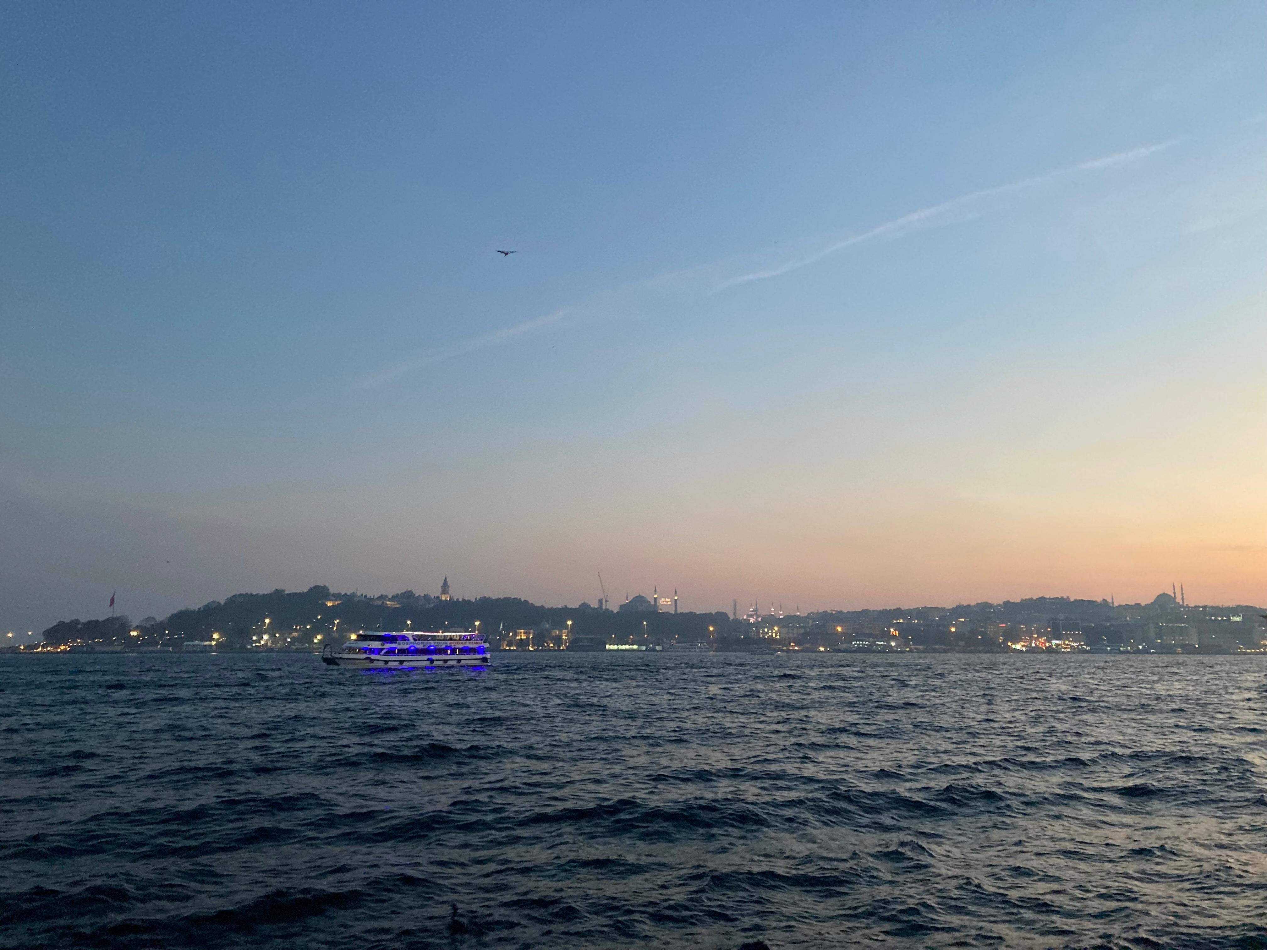 View from promenade in front of the hotel