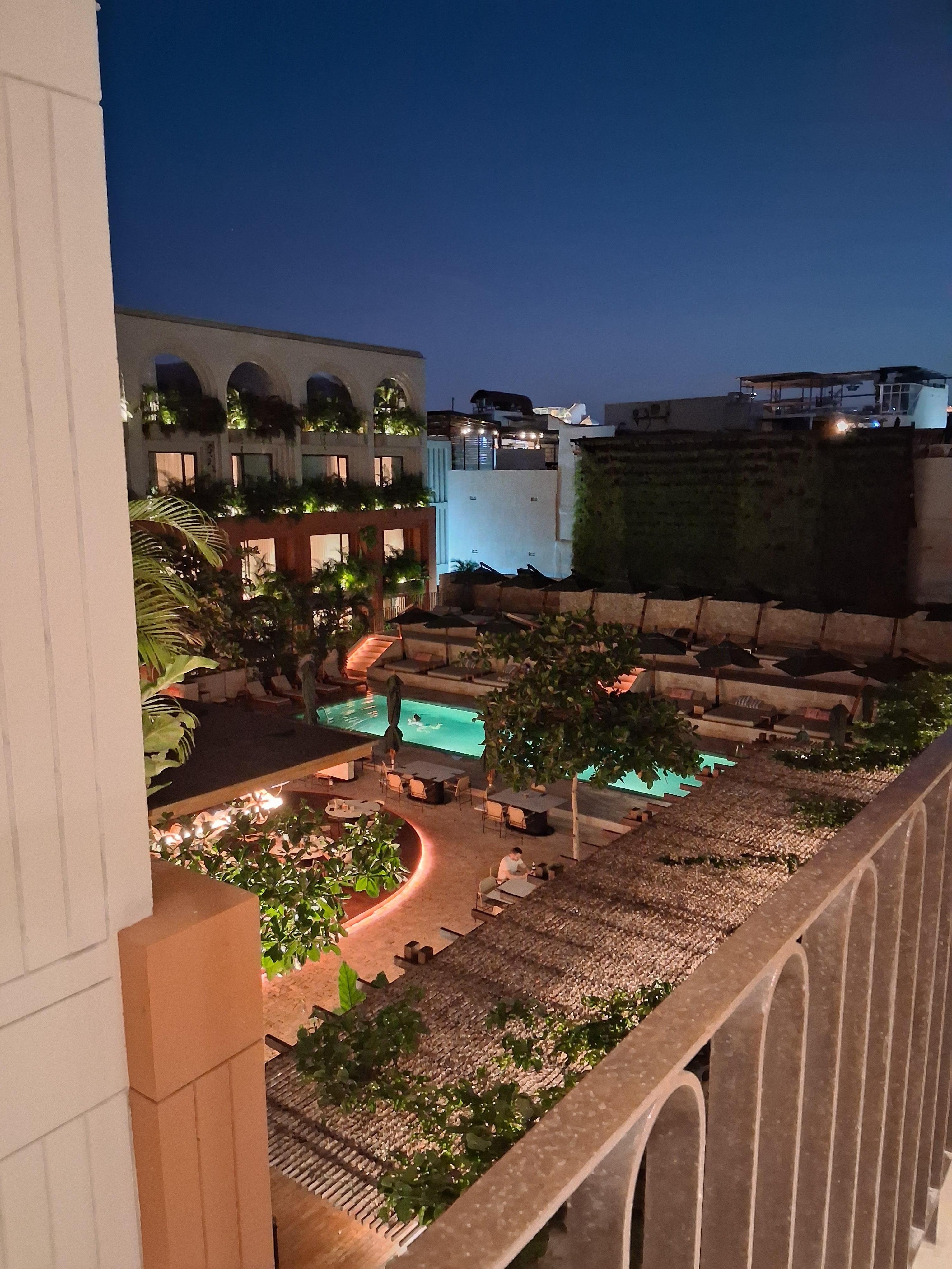 View from 3rd floor of pool area