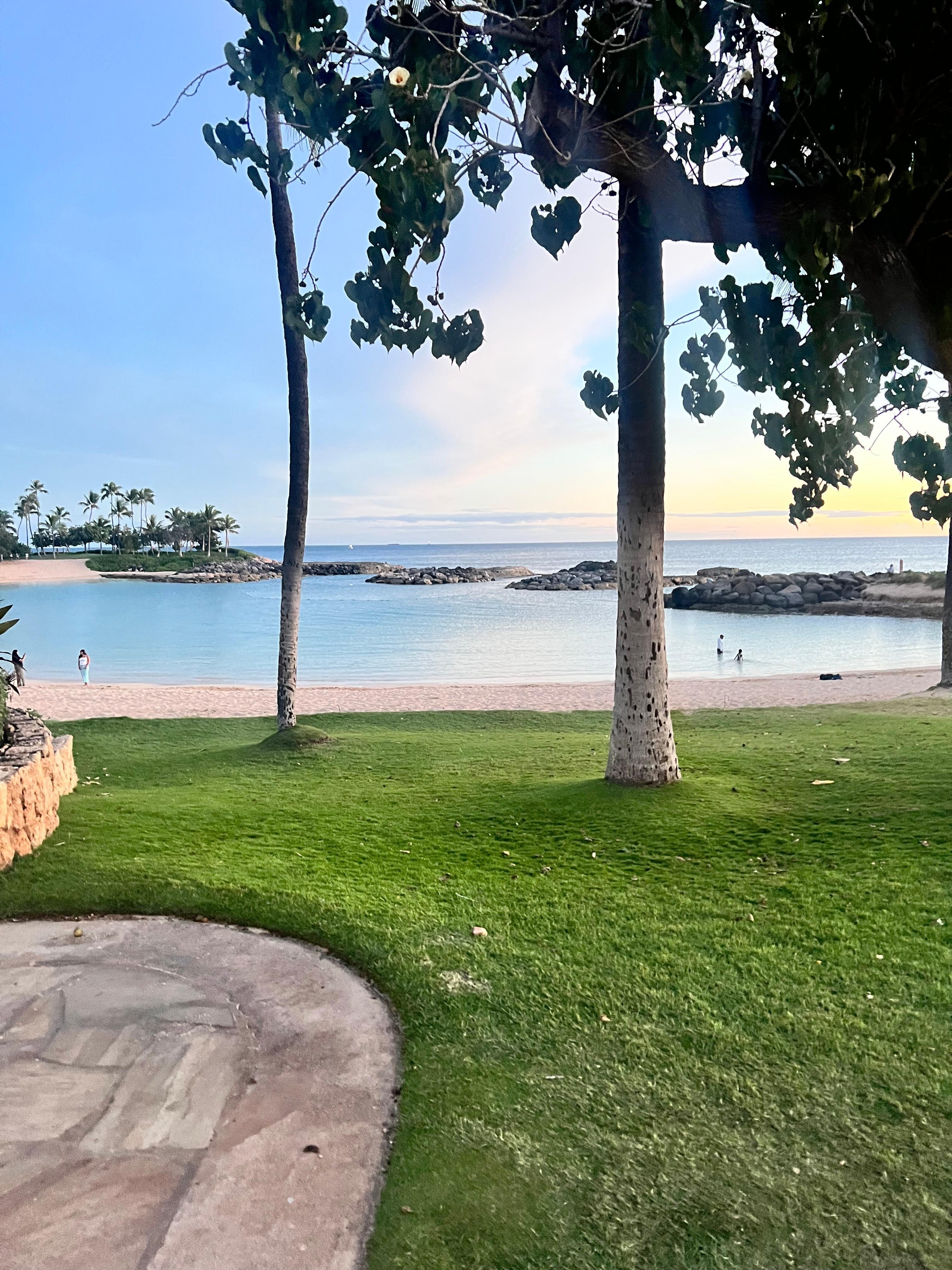 Lagoon directly in front of villas 