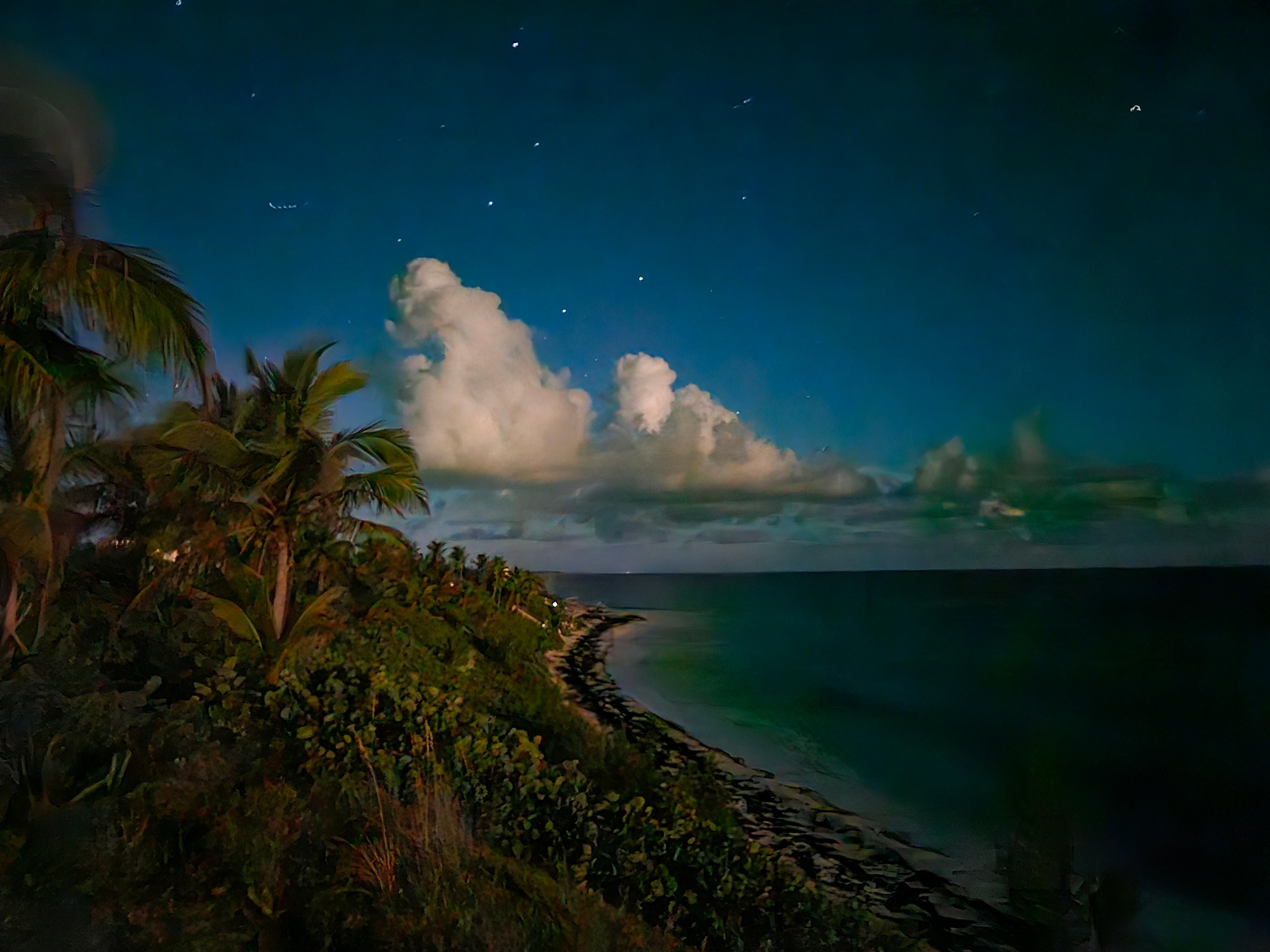 Night view (with full moon)