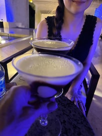 Chocolate martinis from lobby bar.