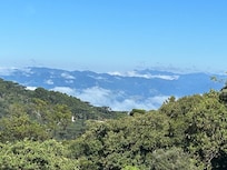 Em cima das nuvens!! Vista do deck do restaurante