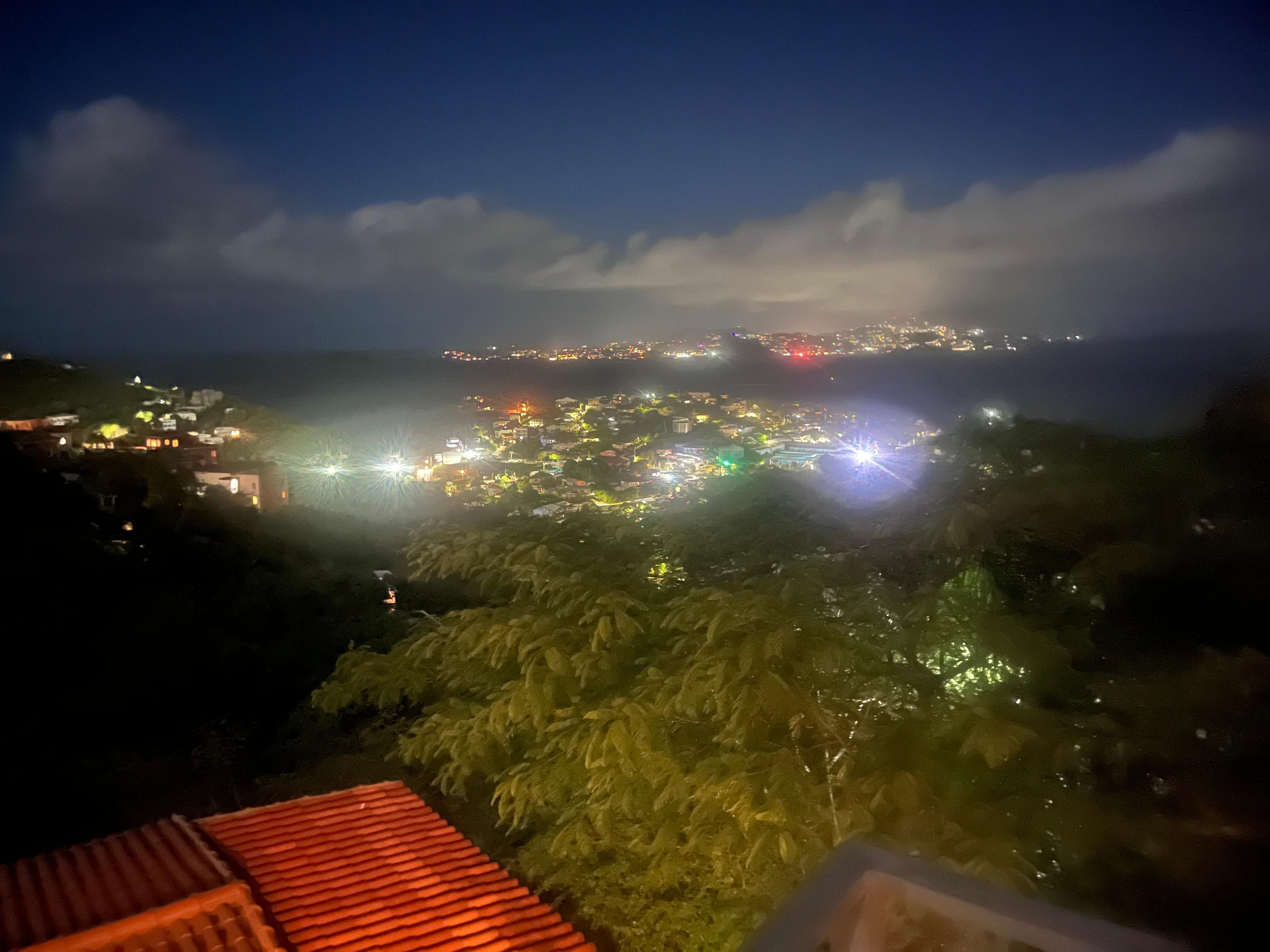 Night time on the deck