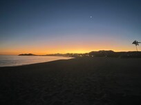 Sunset at the beach.