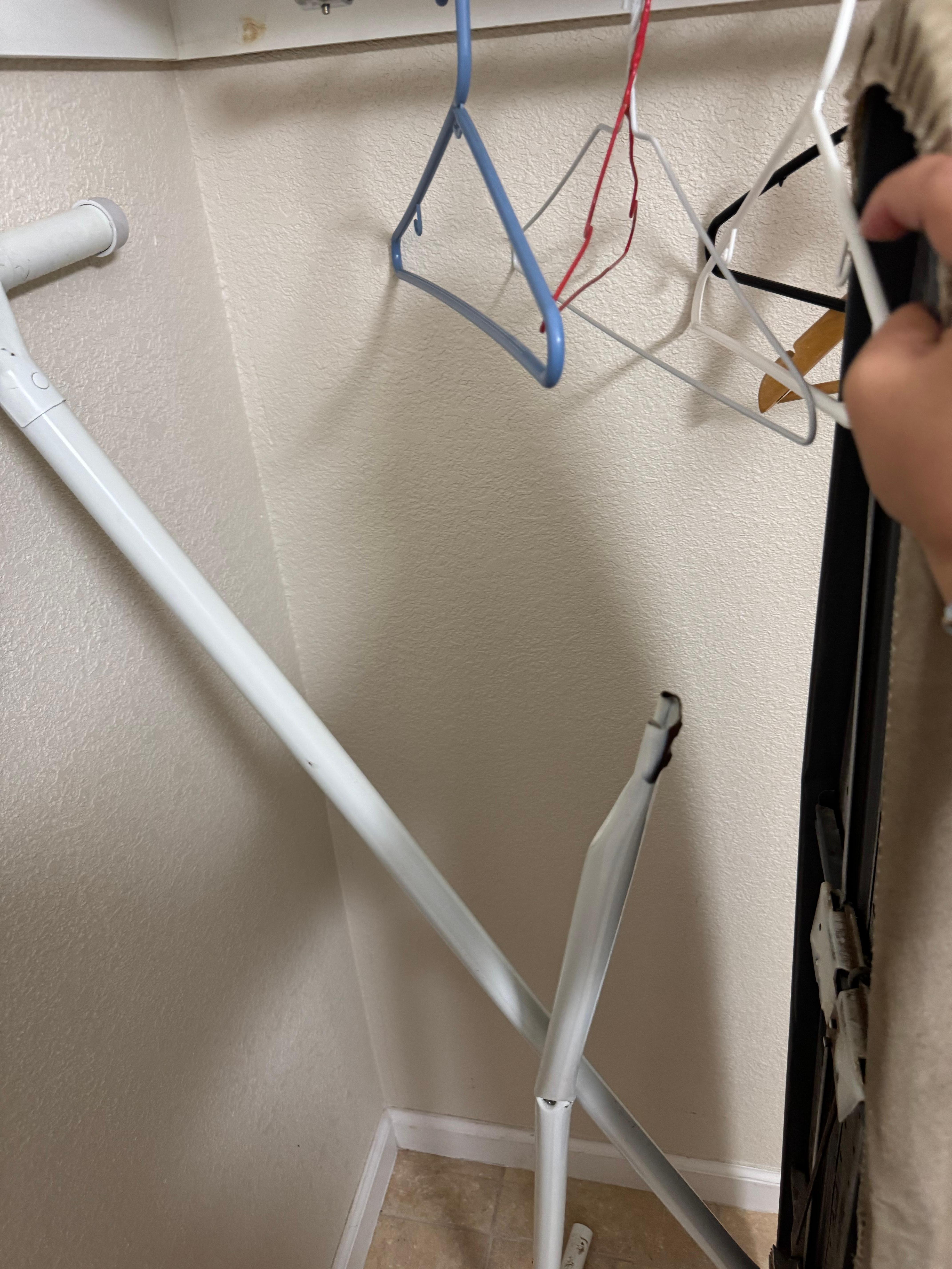The broken ironing board.