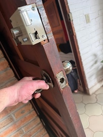 Broken door latch