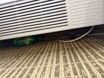 Trash under A/C