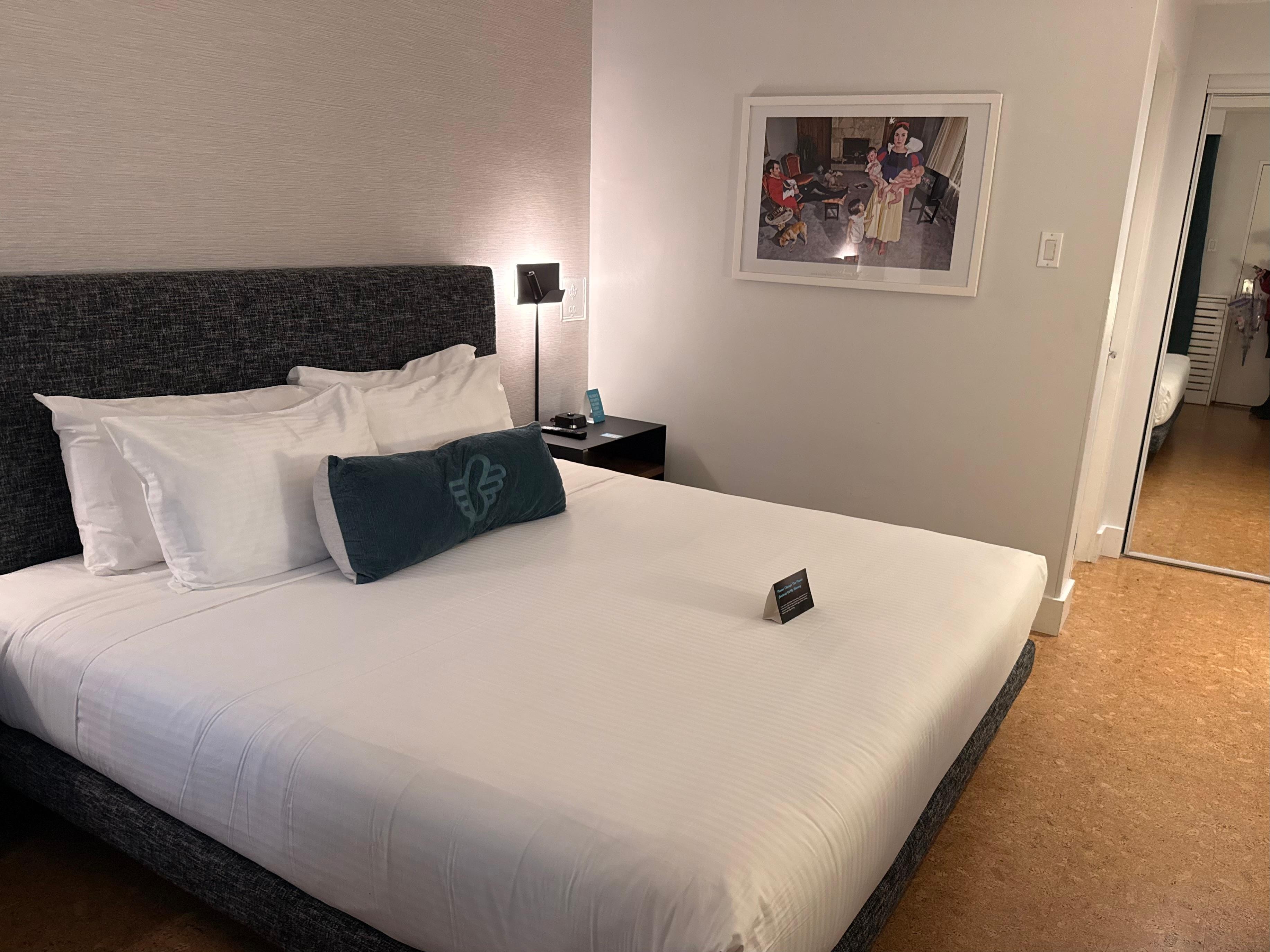 Very clean and soft bed.