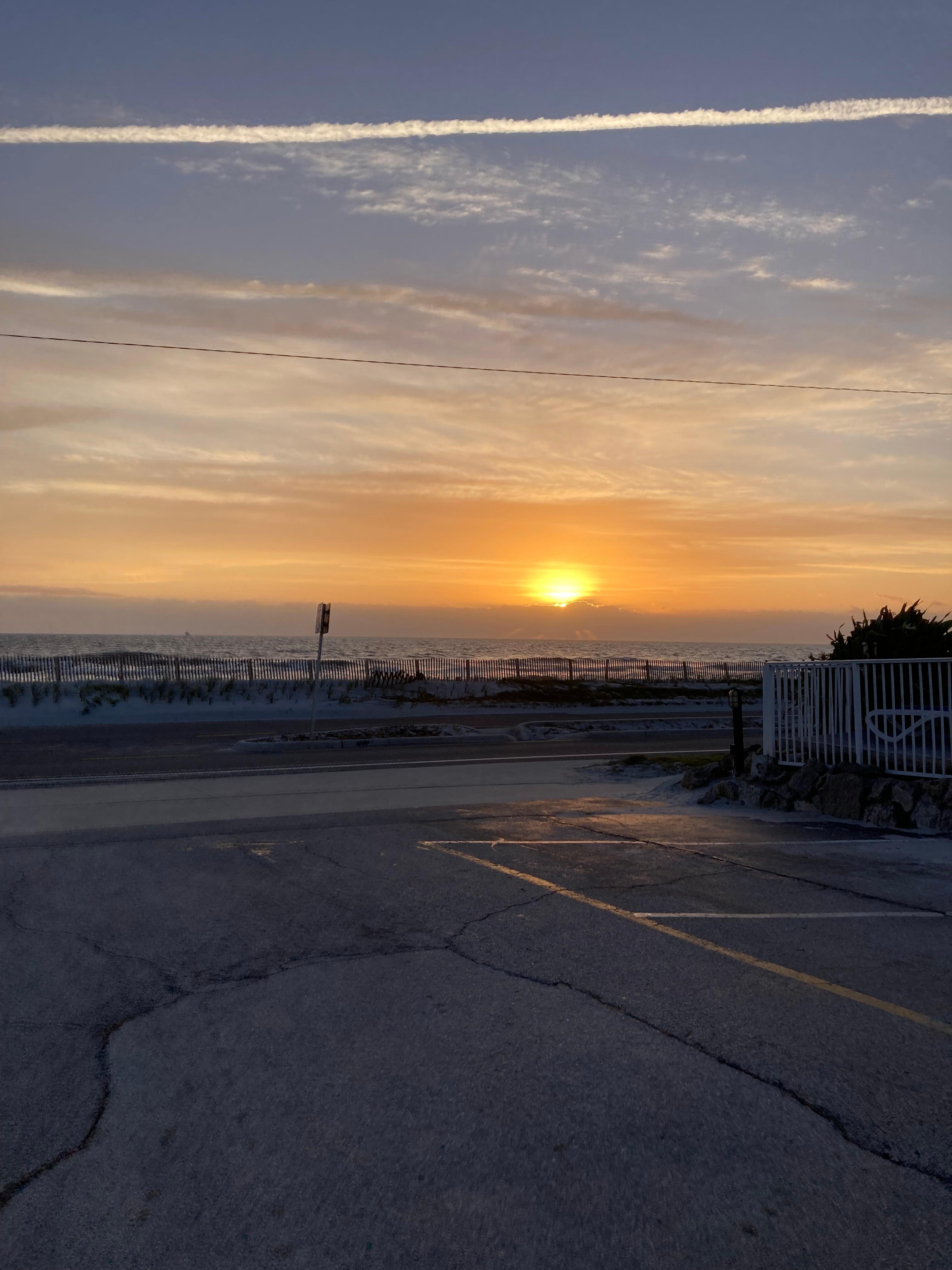 Beach Sunrise from outside my door !!