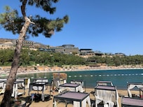 Looking at Lujo, the hotel across the way..