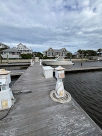 Cottage is located on the marina