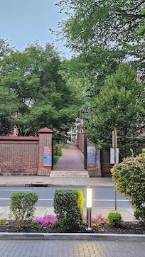 Across the street