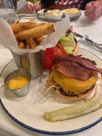 Wagyu Burger at the onsite cafe.