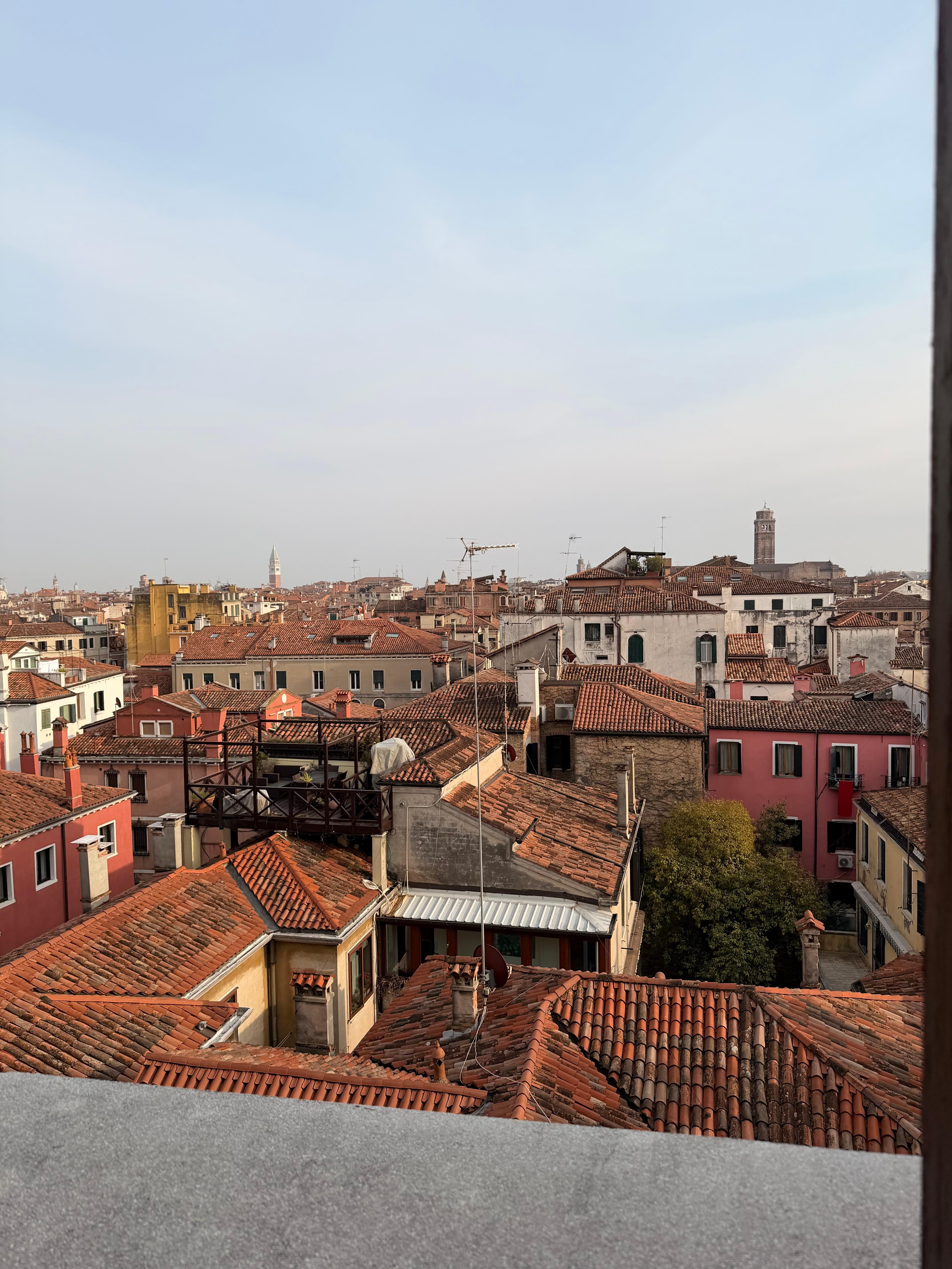 Venice rooftop terrace view