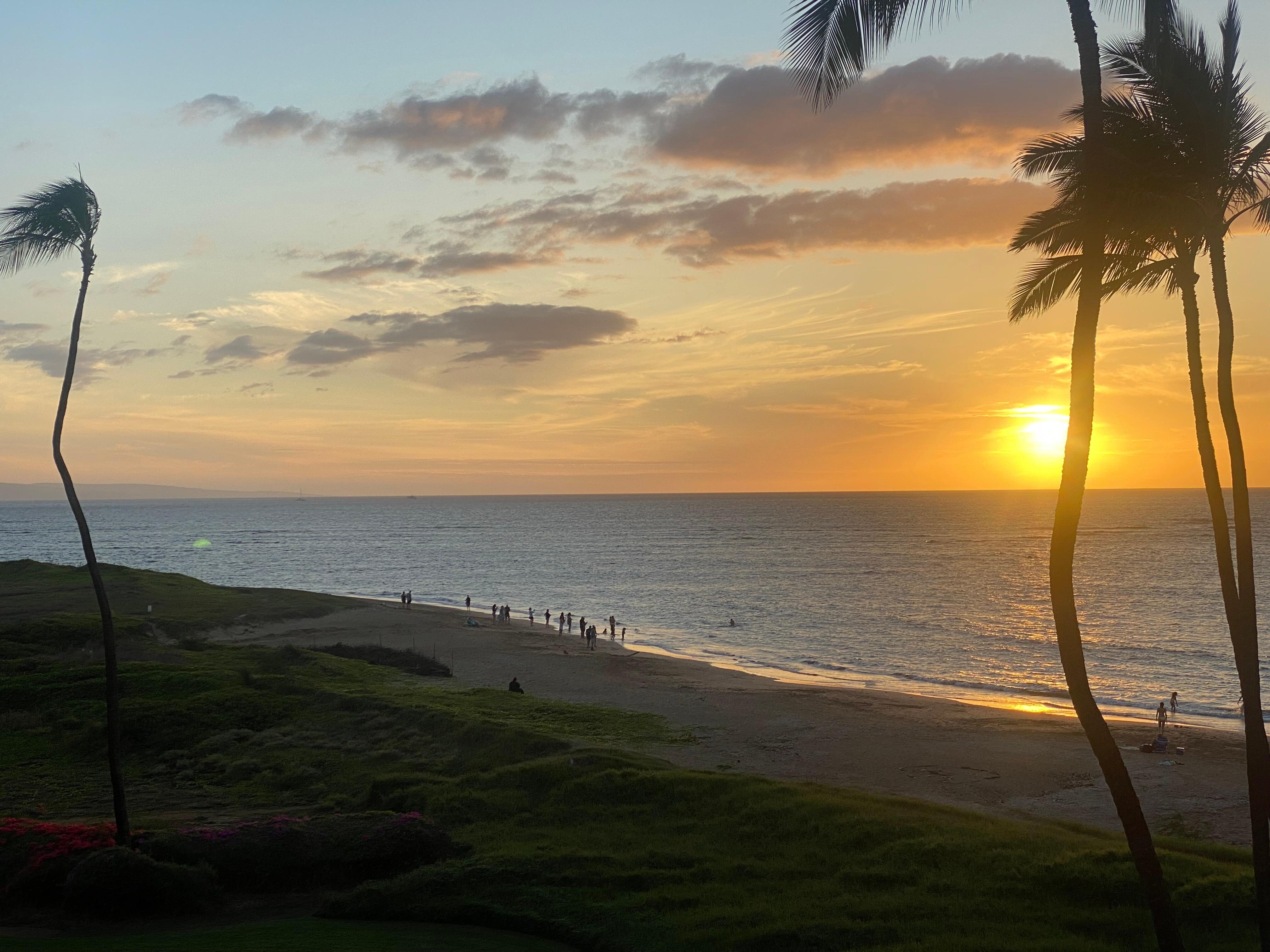 Sunset from the lanai 