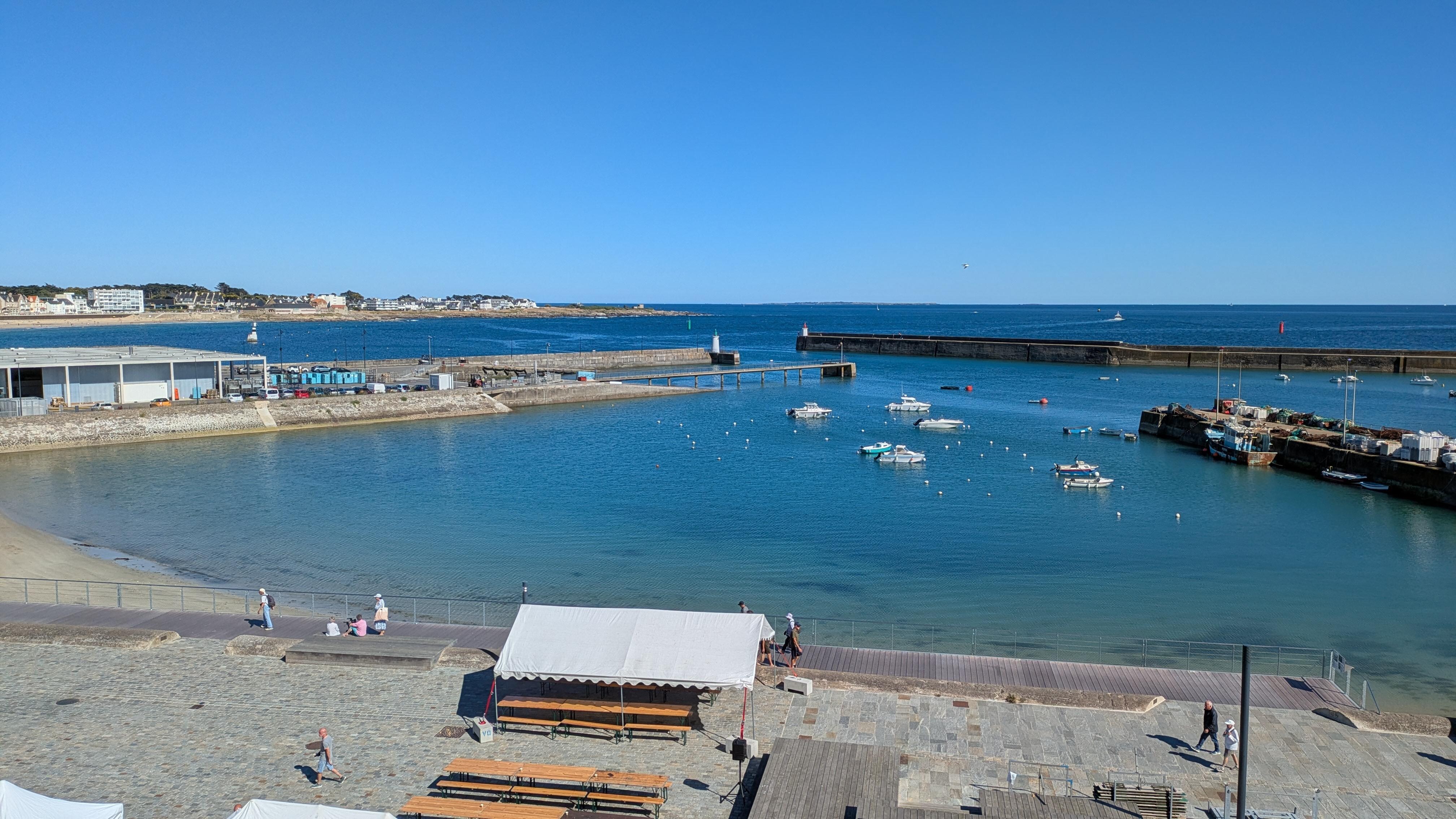The ferry port