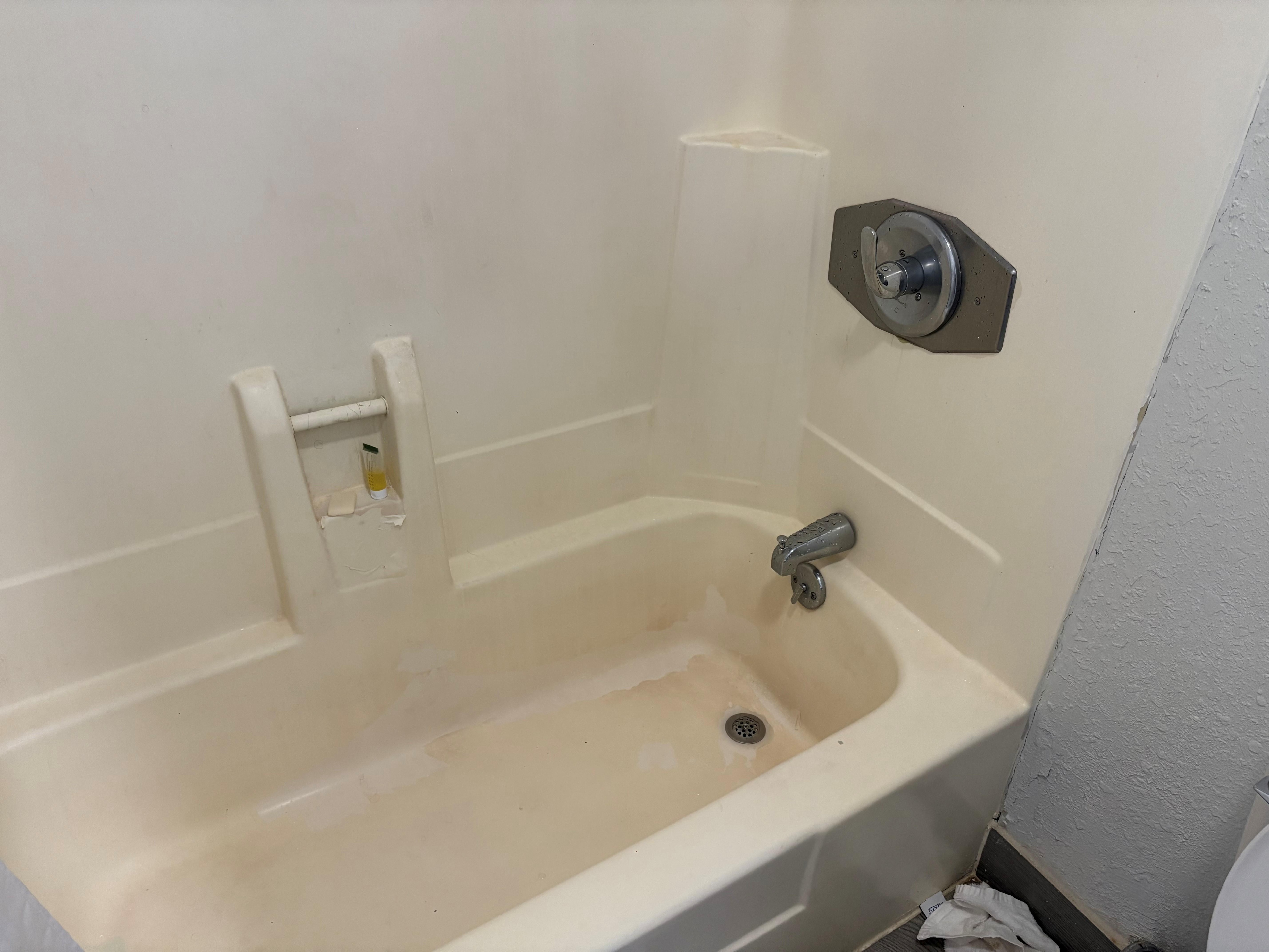 The old, dingy bathtub