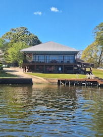 View of the house from the lake.