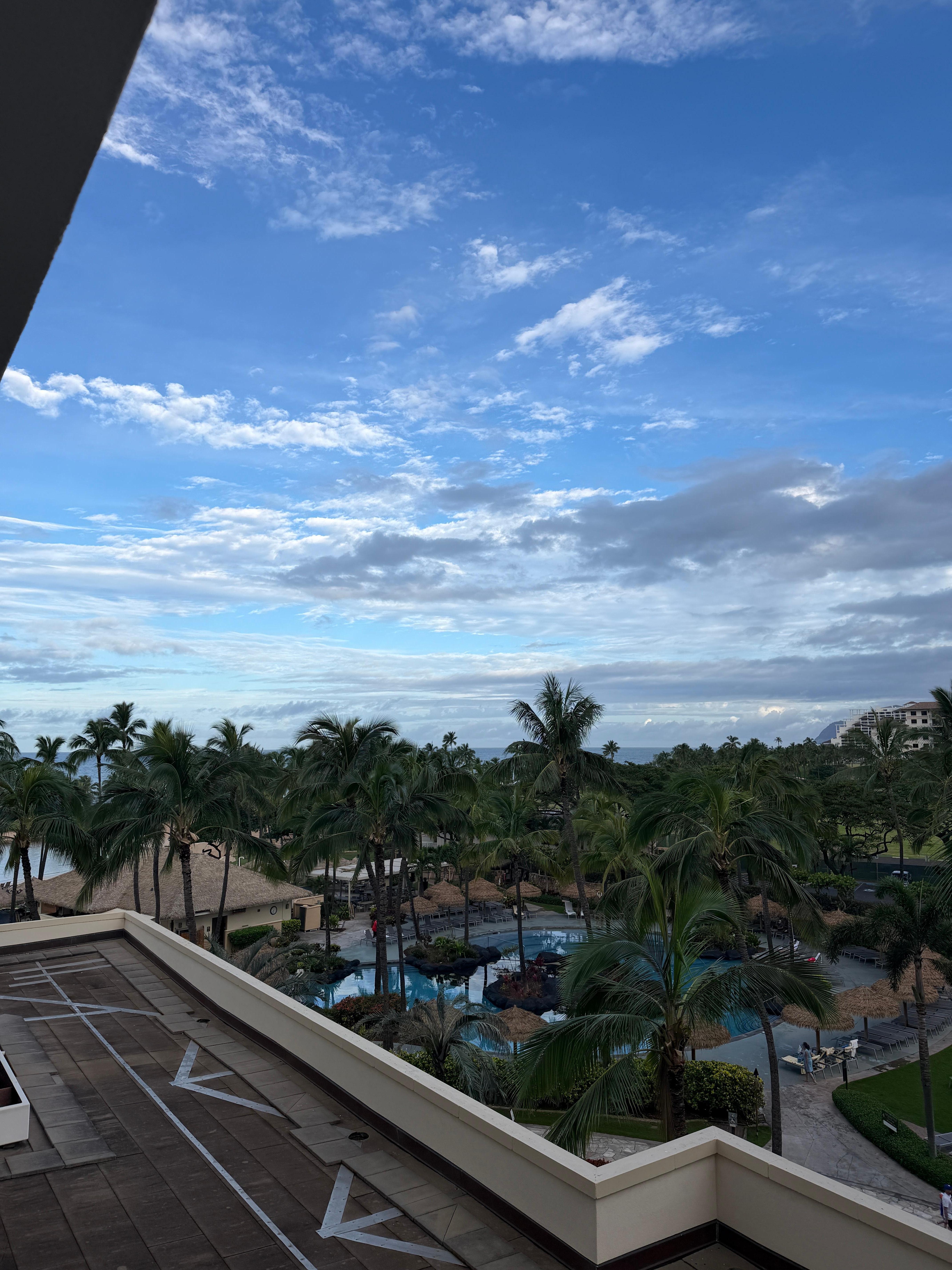You can see the ocean toward the left 
