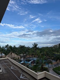 You can see the ocean toward the left