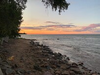 Looking west in the evening. Sunset views were wonderful