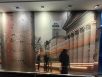 A city view on the wall
