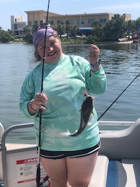 Dani caught a fish!!