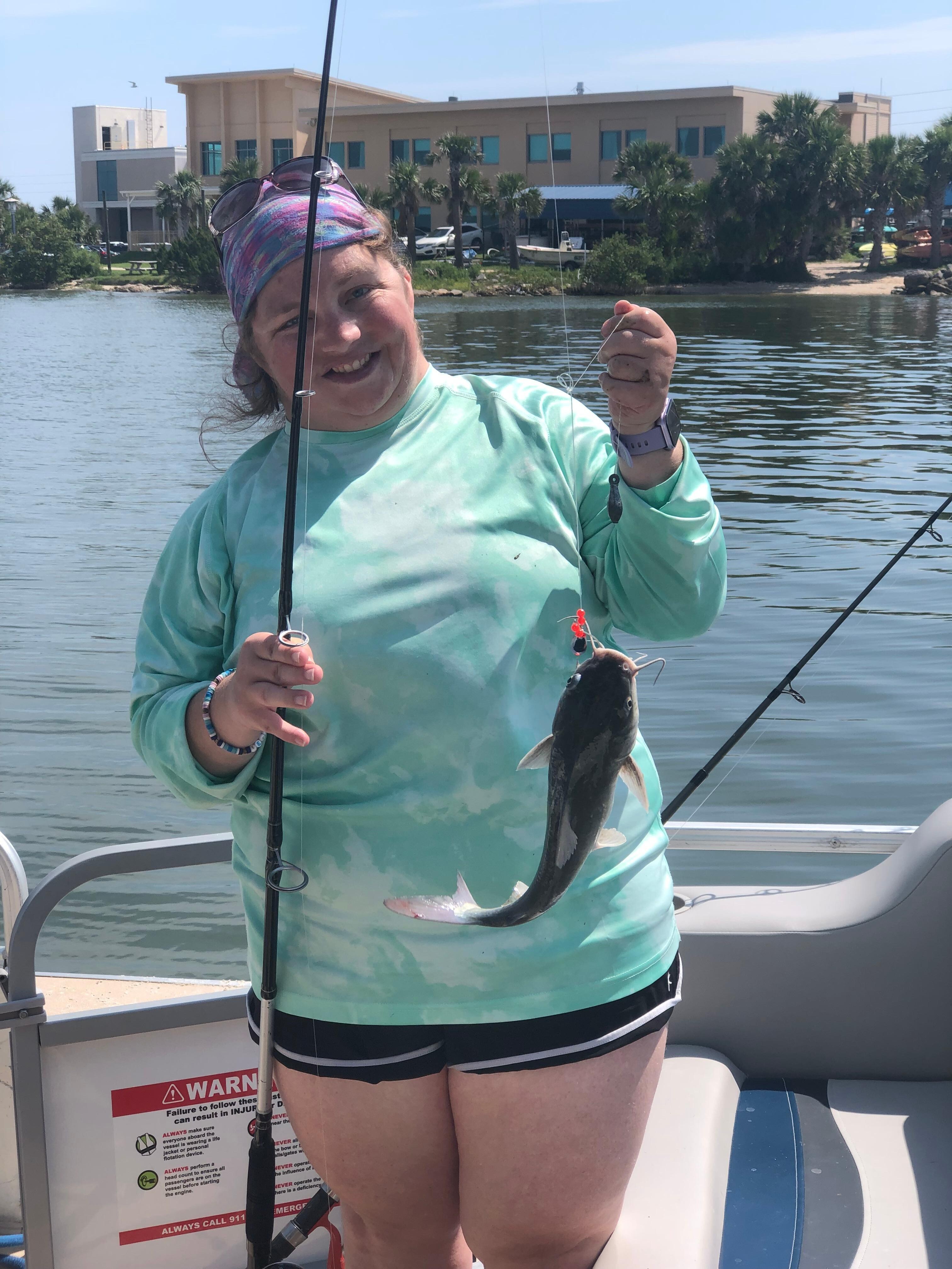 Dani caught a fish!!