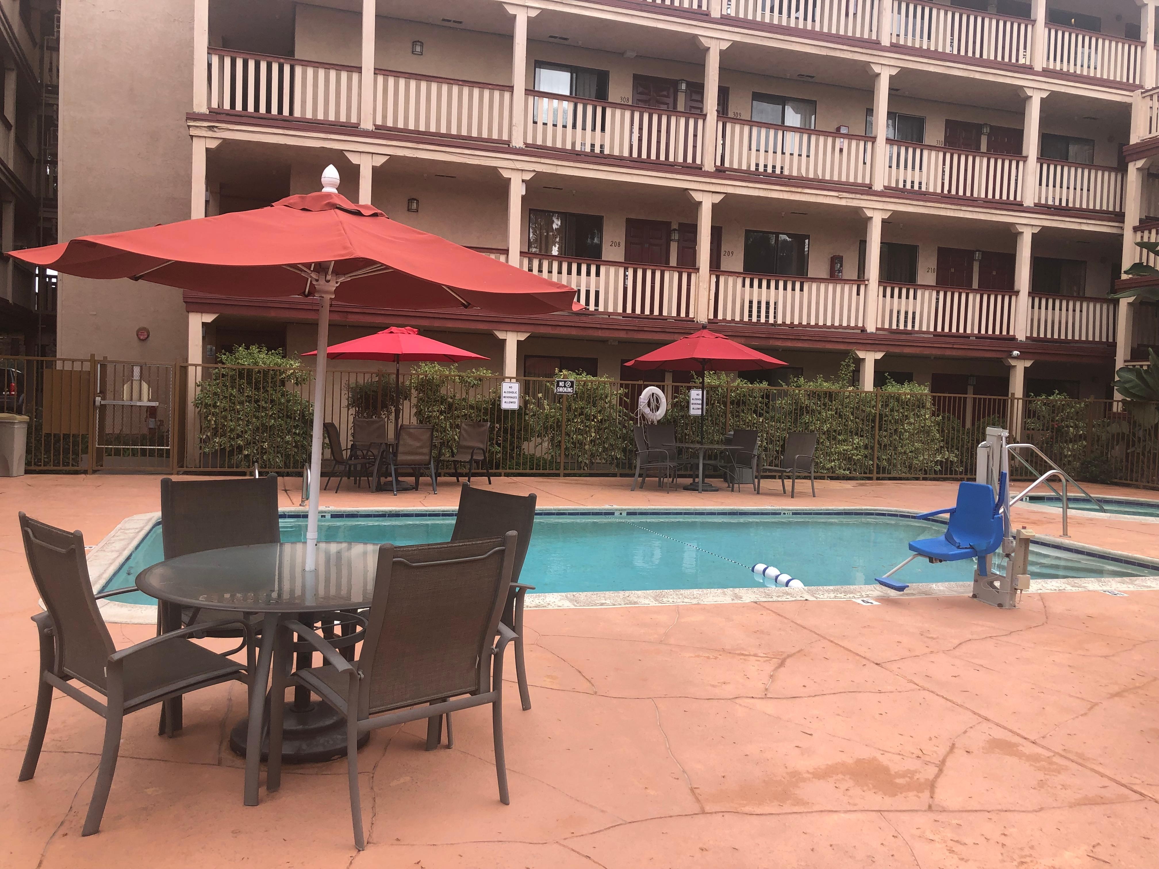 Relax at the pool area 