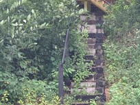 Stairs up from the dock