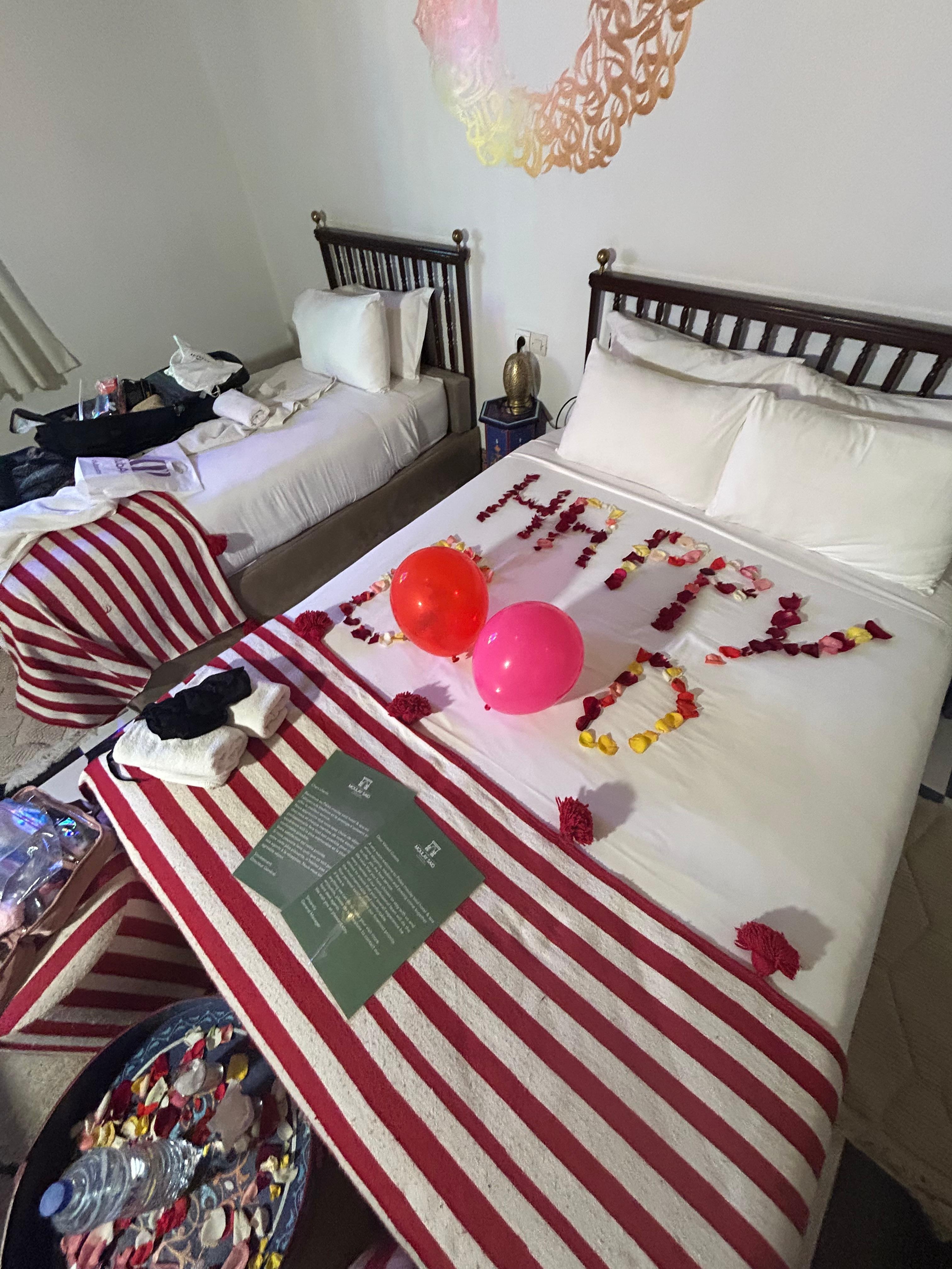 They decorated my  room for my bday but it was extra charge . 