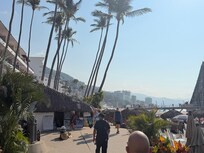 A part of the beautiful beach of Puerto Vallarta
