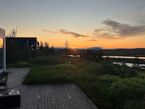 View of sunrise from the deck