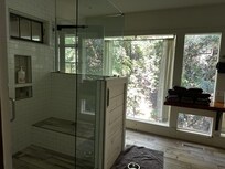 Huge walk in shower