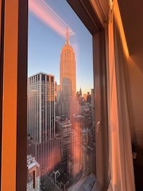 View from our room. We had a corner unit so the windows wrapped around.