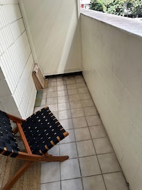 Deck with one of the 2 cheap chairs