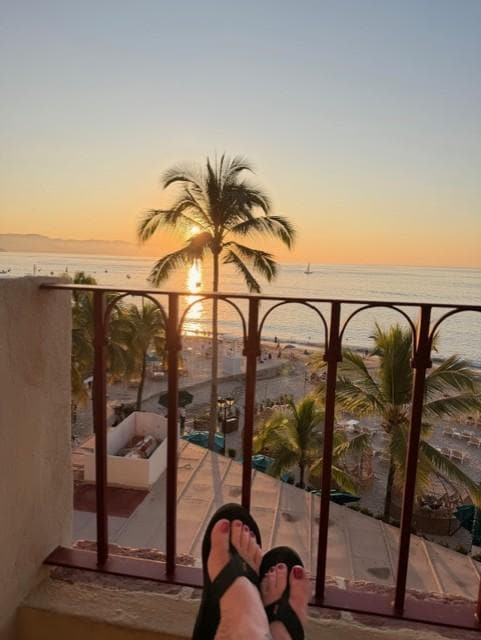 Relaxing as the sun goes down