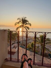 Relaxing as the sun goes down