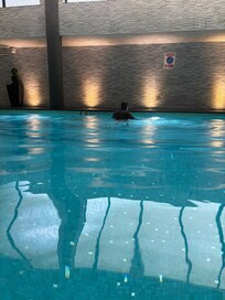 This is the pool spa area and we did get a facial and massage. They also have a sauna awesome.