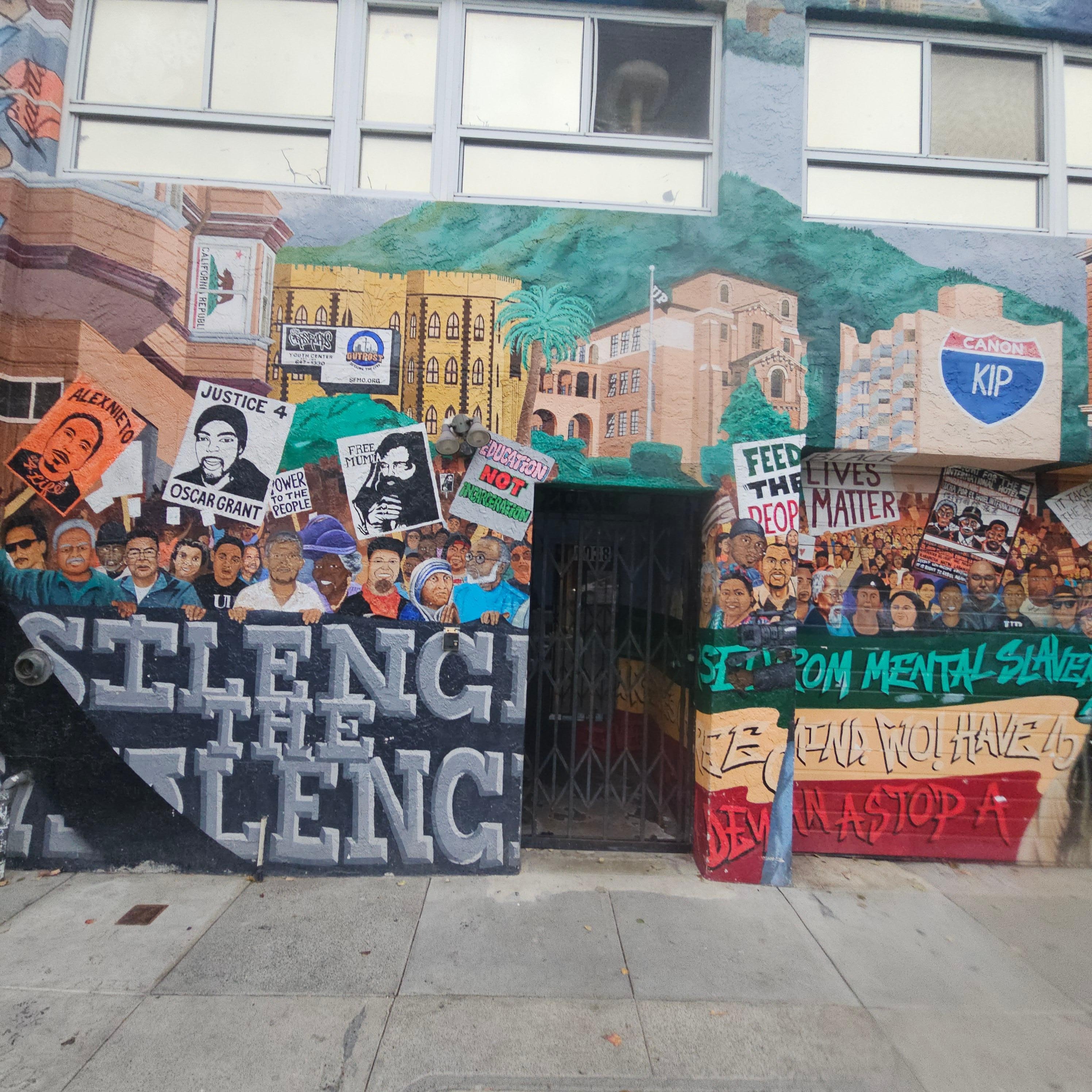 Down the street mural