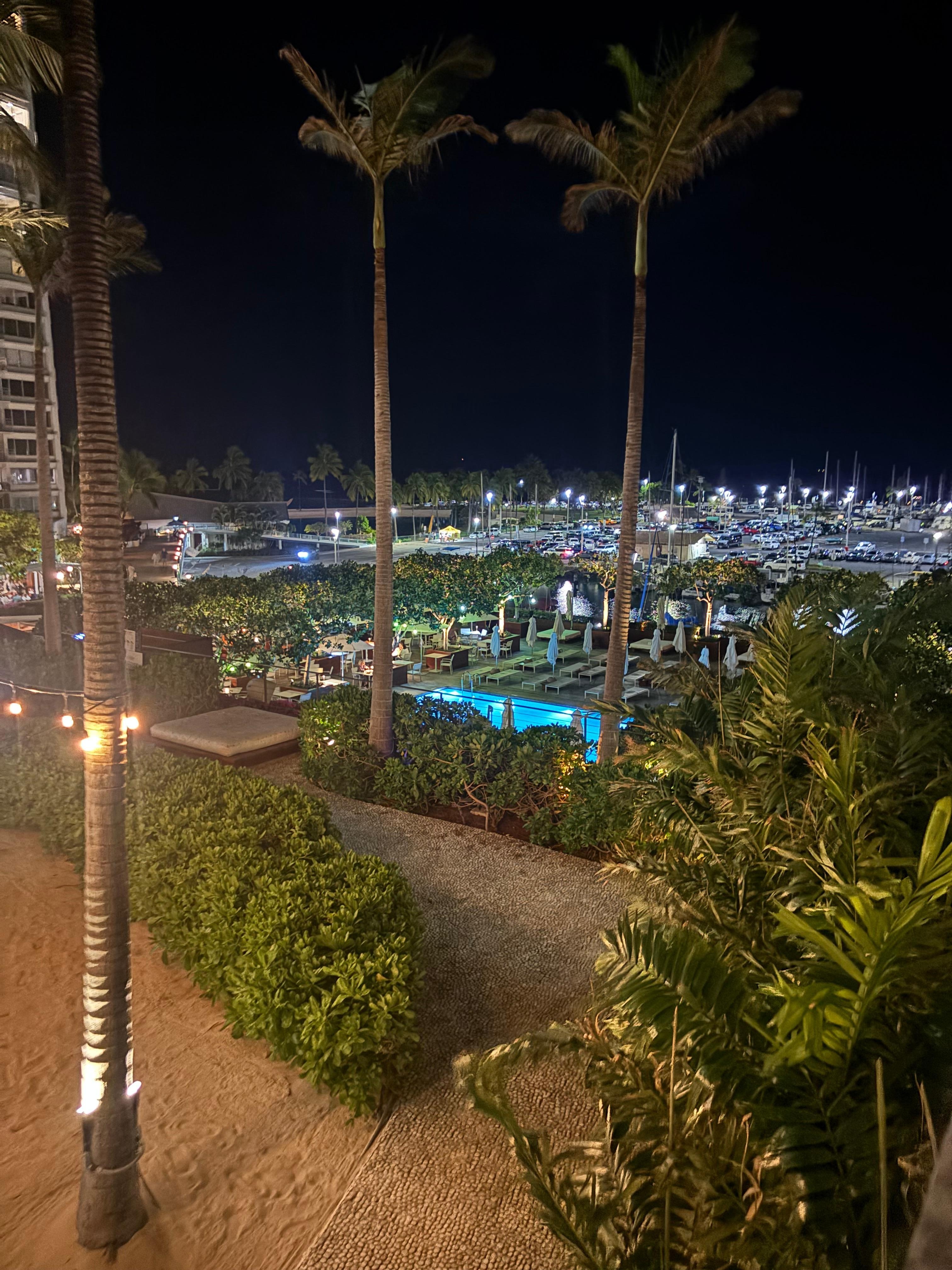 Night vision from balcony 