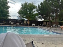 Wonderful pool area, great comfy furniture and tons of clean dry towels