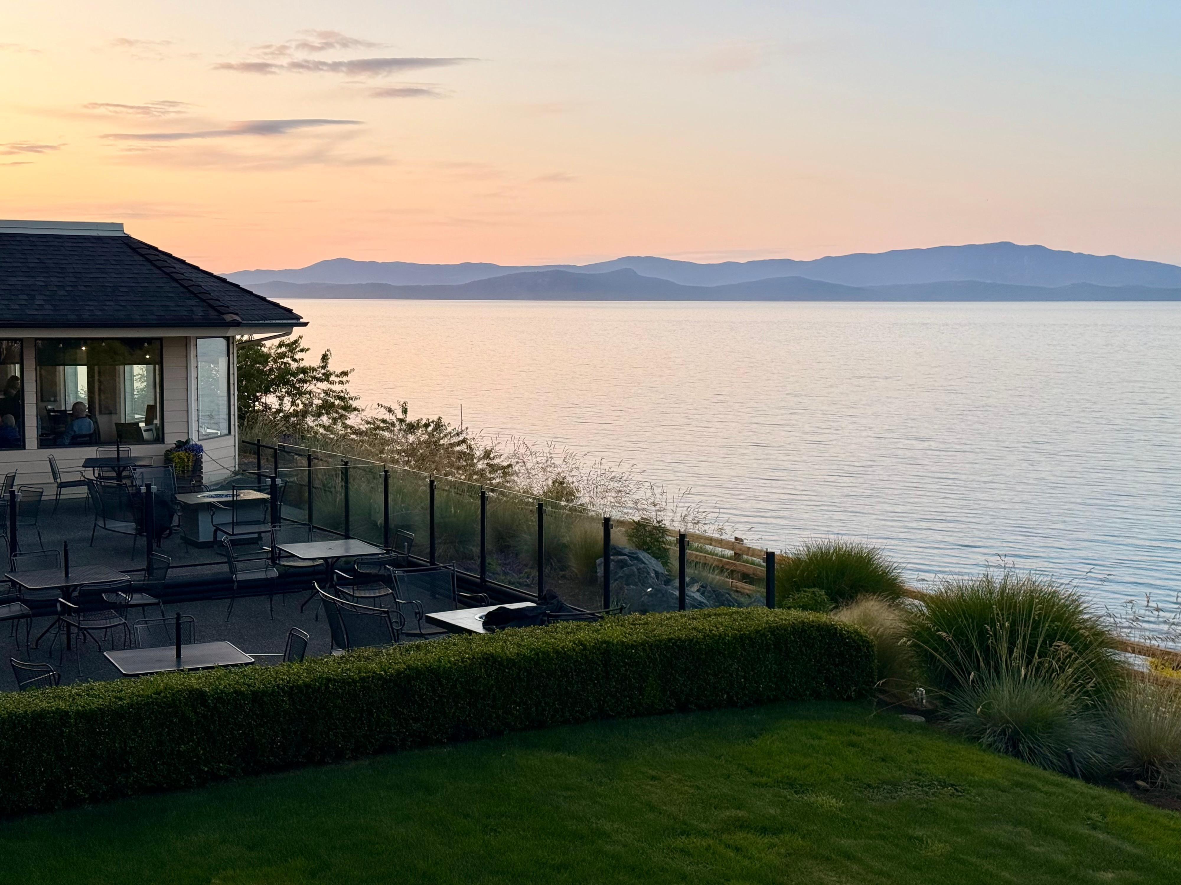 Sunset over the bay