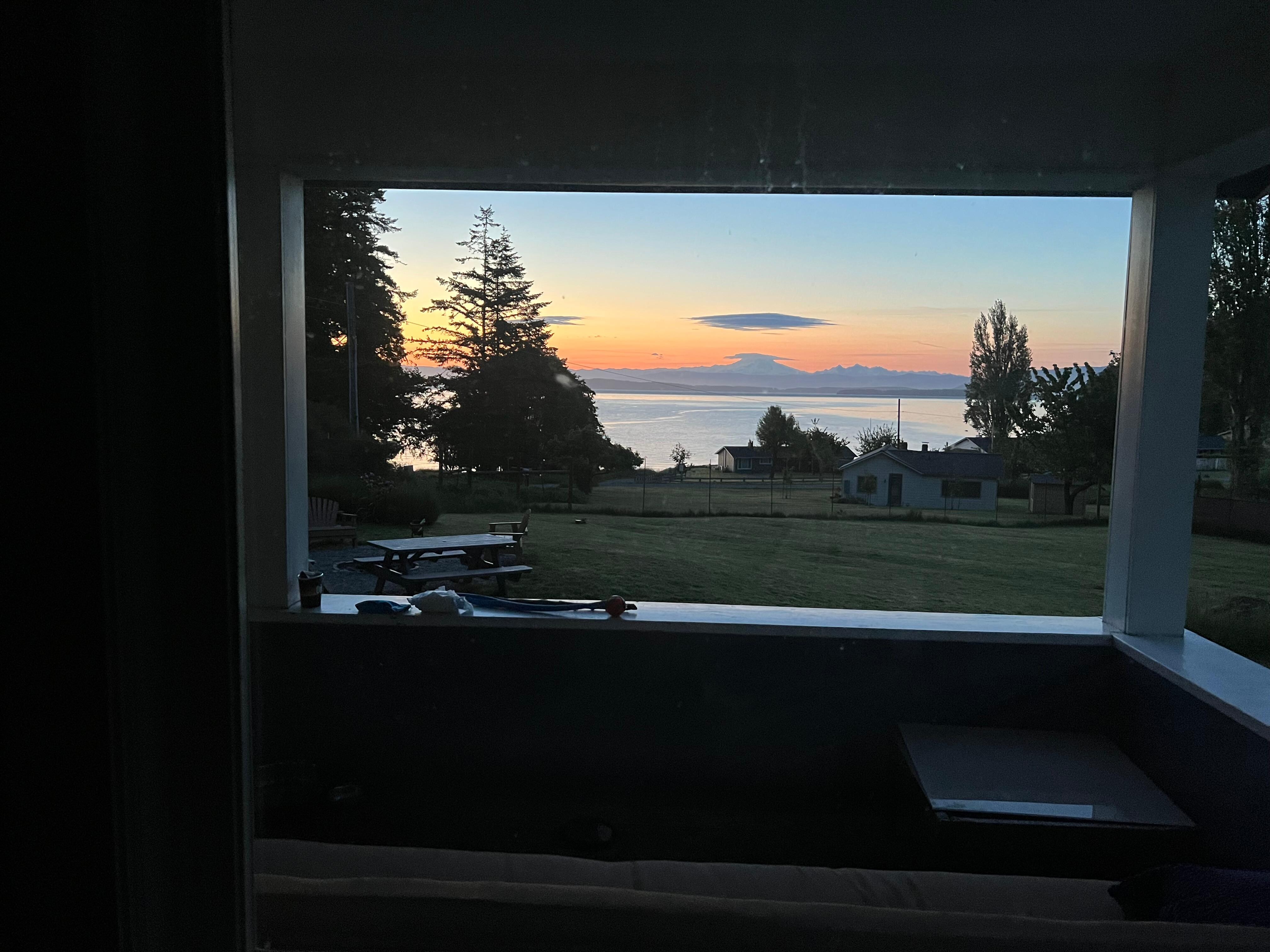 View from living room window. 