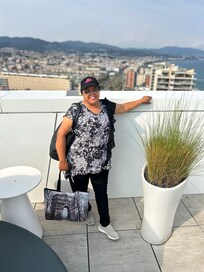 La madré enjoying the view :)
